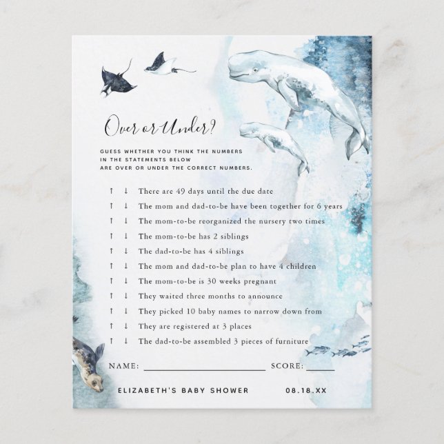 Over of onder | BABY SHOWER (Voorkant)