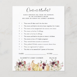 Over of onder | BABY SHOWER