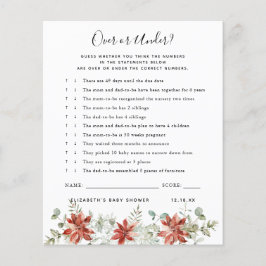 Over of Onder | Baby Shower Spel