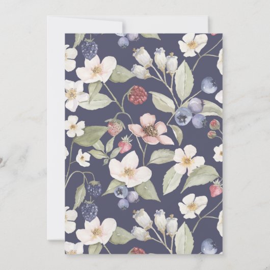 Over of Onder Berry Sweet Baby shower Game Kaart (Achterkant)