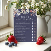 Over of Onder Berry Sweet Baby shower Game Kaart