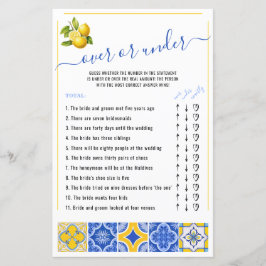 Over of Onder Blauwe Tegels Citroen Vrijgezellenfe