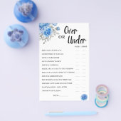 Over of onder BlueFlowers Vrijgezellenfeest Game K Flyer (Enkel)