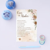 Over of onder Boho Autumn Vrijgezellenfeest Game K Flyer (Enkel)