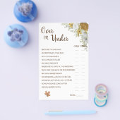 Over of onder Boho Autumn Vrijgezellenfeest Game K Flyer (Enkel)