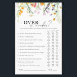 Over of Onder Bruiloftsspellen Wildflowers Flyer<br><div class="desc">Veel plezier met dit Bruiloftsspel! Geweldig ook voor vrijgezellenfeest,  Hen Party,  koppel bruiloften, ...  Vind bijpassende artikelen en meer opties in mijn winkel of neem contact met me op.</div>