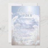 OVER of ONDER Cloud Nine 9 Vrijgezellenfeest SPEL Kaart (Voorkant)