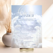 OVER of ONDER Cloud Nine 9 Vrijgezellenfeest SPEL Kaart