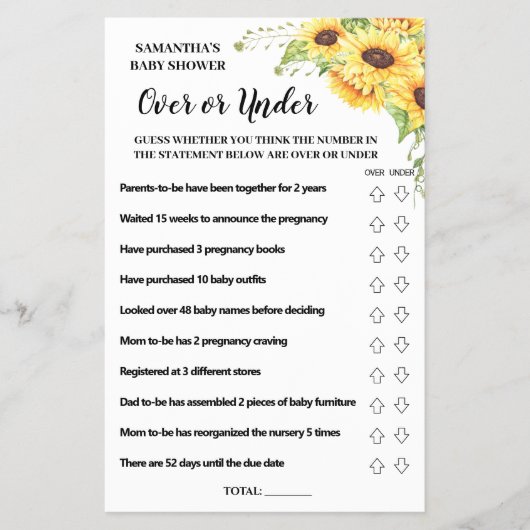 Over of onder de baby shower van een tweetalige sp flyer (Voorkant)