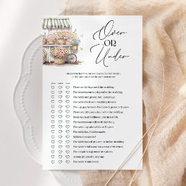 Over of onder de markt Vrijgezellenfeest spel