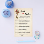 Over of onder een brandweerman Baby shower spel Ka Flyer (Enkel)