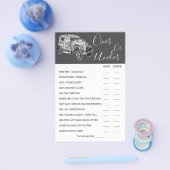 Over of onder een bruiloft voor autoparen — Shower Flyer (Enkel)