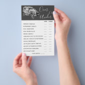 Over of onder een bruiloft voor autoparen — Shower Flyer (Hand)