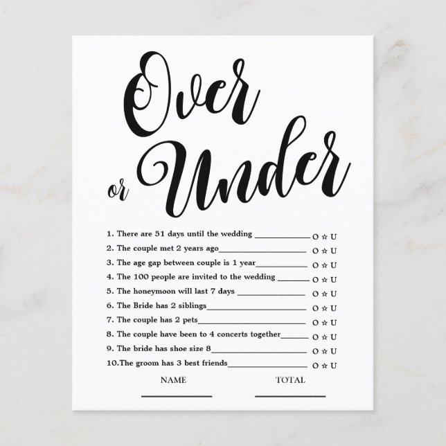 Over of onder eenvoudig Vrijgezellenfeest (Voorkant)