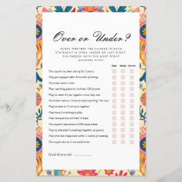 Over of onder Floral Mexican Vrijgezellenfeest Gam