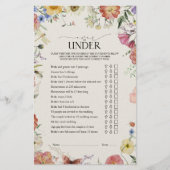 Over of onder geperst bloemenspel Vrijgezellenfees (Voorkant)