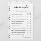 Over of onder het minimalistische Baby shower (Voorkant / Achterkant)