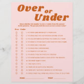 Over of Onder Laatste Disco Vrijgezellenfeest spel (Voorkant)