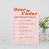 Over of Onder Laatste Disco Vrijgezellenfeest spel (Staand voorkant)