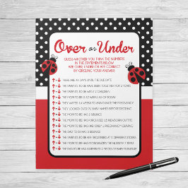 Over of Onder Ladybug Baby shower Game Pack Notitieblok