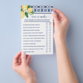 Over of Onder Mediterraans Lemon Douche Spel Kaart (Hand)