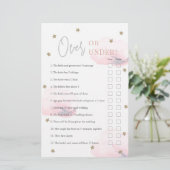 Over of Onder Pink Clouds Vrijgezellenfeest spel (Staand voorkant)