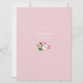 Over of onder Roze Vrijgezellenfeest Kaart (Achterkant)