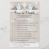 Over of onder Snowman Baby shower (Voorkant)