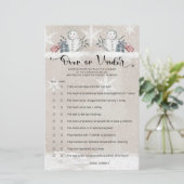 Over of onder Snowman Baby shower (Staand voorkant)