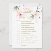 Over of onder spel Butterfly Wildflowers spel Kaart (Voorkant)