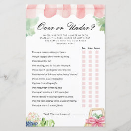 Over of onder vers van de markt bruidsspel