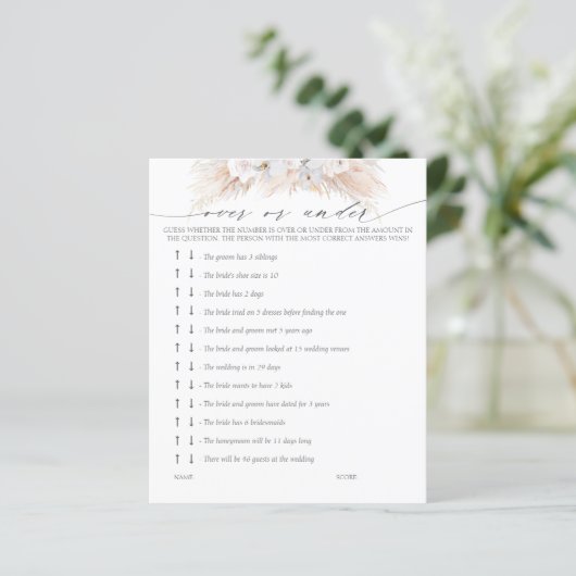 Over of onder Vrijgezellenfeest (Staand voorkant)