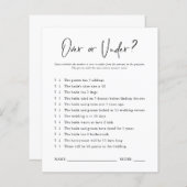 Over of onder | VRIJGEZELLENFEEST (Voorkant / Achterkant)