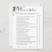 Over of onder Vrijgezellenfeest Kaart (Voorkant)