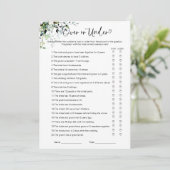 Over of onder Vrijgezellenfeest Kaart (Staand voorkant)