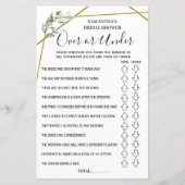 Over of Onder vrijgezellenfeest Spaans spaans spel (Voorkant)