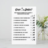 Over of onder Wedding spel, Vrijgezellenfeest acti (Staand voorkant)