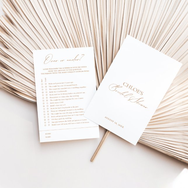 Over of onder? White Elegant Vrijgezellenfeest Gam (Creator heeft geüpload)