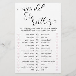 Over of Under & Zou Ze Liever Douchen Spelletjes 2 Flyer