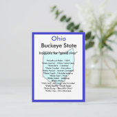 Over Ohio Briefkaart (Staand voorkant)