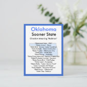 Over Oklahoma Briefkaart (Staand voorkant)