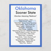 Over Oklahoma Briefkaart (Voorkant)