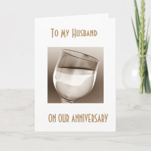 OVER ONS JUBILEUM "CHEERS TO US HUSBAND" KAART