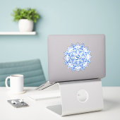 Over ontwerp sticker (Laptop op bureau)
