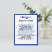 Over Oregon Briefkaart (Staand voorkant)