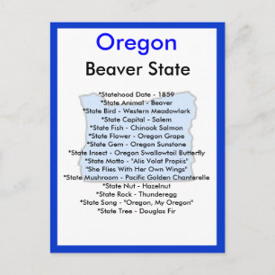 Over Oregon Briefkaart