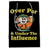 Over Par and Under The Influence Golf Drinking Medium Cadeauzakje (Voorkant)