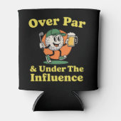 Over Par en Onder Invloed Golf Drinken Blikjeskoeler (Voorkant)