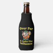 Over Par en Onder Invloed Golf Drinken Flesjeskoeler (Fles Voorkant)