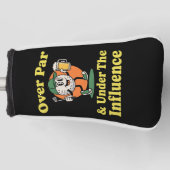 Over Par en Onder Invloed Golf Drinken Golfheadcover (Voorkant)